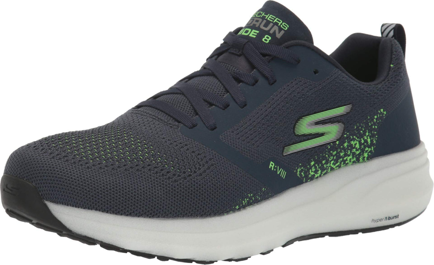 Tênis de corrida Skechers Gorun Ride 8 Hyper masculino, preto