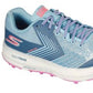 Tênis de corrida feminino Skechers Go Run Razor Trl azul/roxo