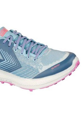 Tênis de corrida feminino Skechers Go Run Razor Trl azul/roxo