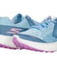 Tênis de corrida feminino Skechers Go Run Razor Trl azul/roxo