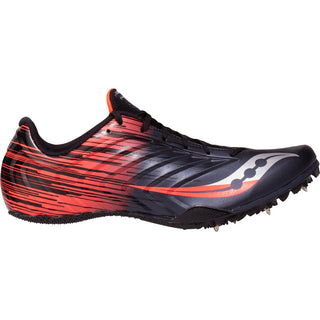 Tênis de corrida Saucony Spitfire 5 XC masculino, Gun Met/Viz vermelho, tamanho 13 D, médio EUA