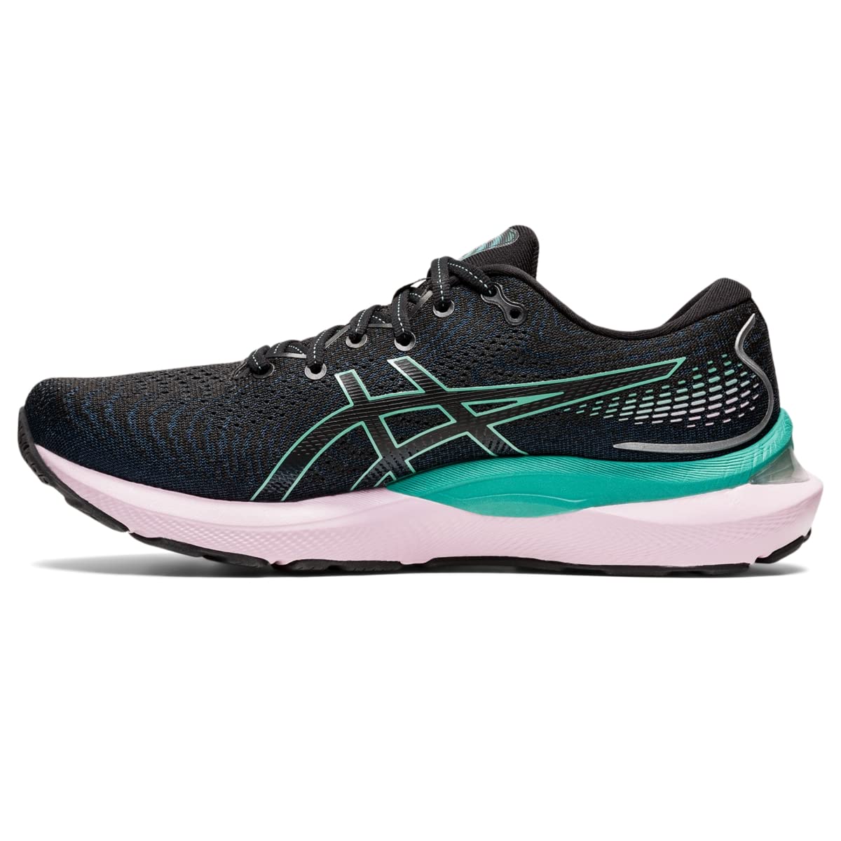 Tênis de corrida Asics Gel-Cumulus 24 feminino, preto