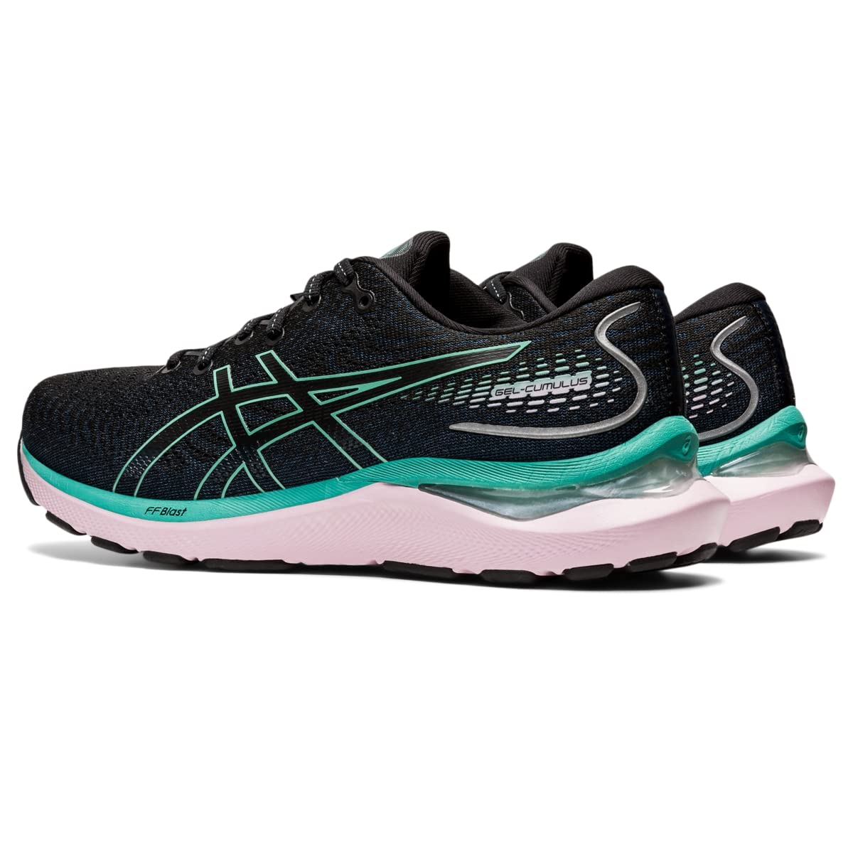 Tênis de corrida Asics Gel-Cumulus 24 feminino, preto