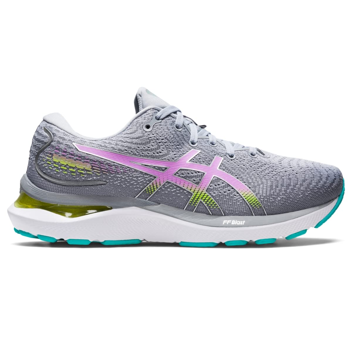 Tênis de corrida feminino Asics Gel-Cumulus 24 Piedmont/Lavanda, tamanho 6 B, médio, EUA
