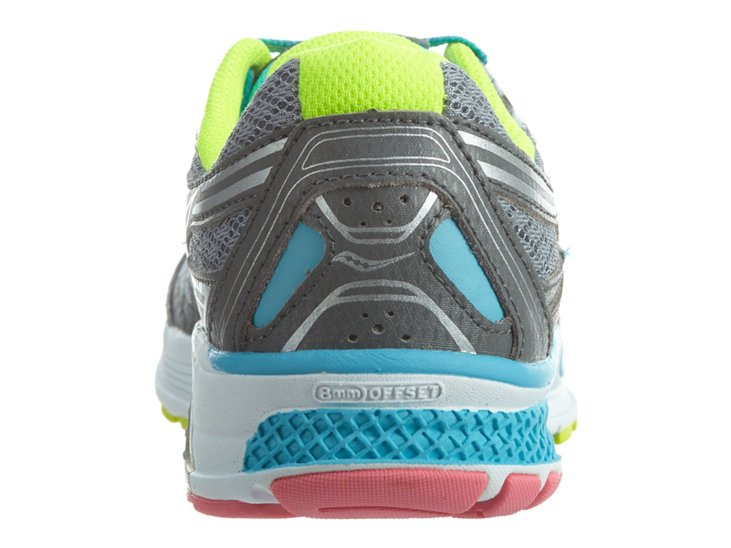 Tênis de corrida Saucony Kid's Guide 9 cinza/azul-marinho tamanho 2,5 infantil EUA
