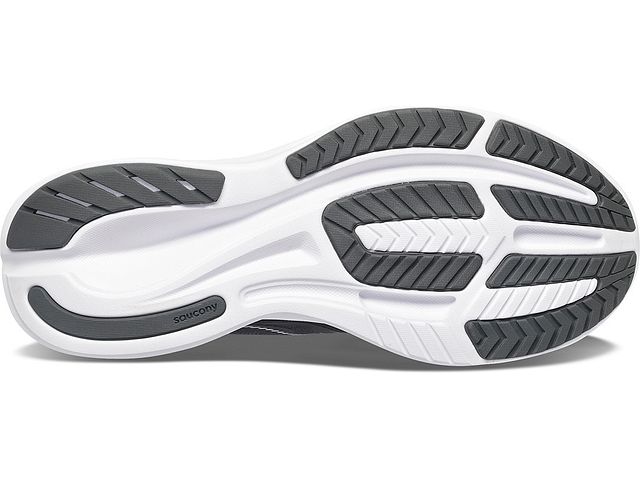 Tênis de corrida Saucony Ride 15 feminino, preto/branco