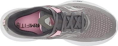 Tênis de corrida Saucony Ride 15 feminino em liga/quartzo