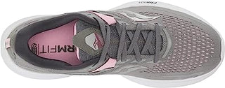 Tênis de corrida Saucony Ride 15 feminino em liga/quartzo