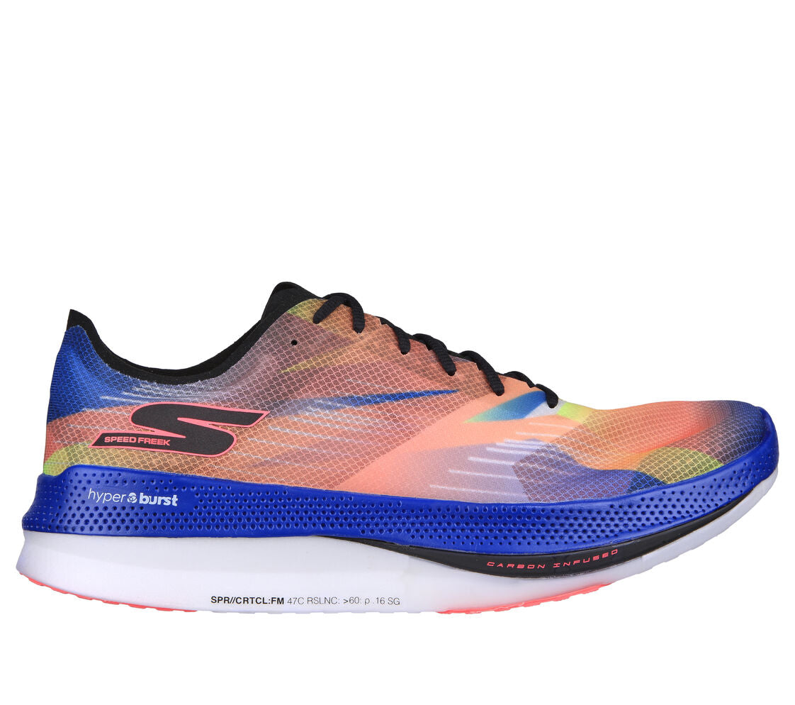 Tênis de corrida feminino Skechers Go Run Speed ​​Freek, preto