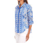 Karen Kane - Ruched Sleeve Button-Up Shirt