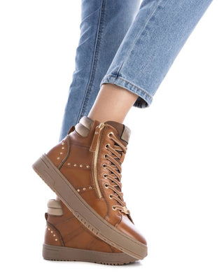 Xti - Botas de couro femininas até o tornozelo