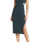 Socialite Cutout Strapless Body-Con Dress in Emerald Green  Size Medium