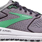 Tênis de corrida feminino Brooks Ariel '20, liga metálica/preto perolado/verde