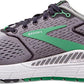 Tênis de corrida feminino Brooks Ariel '20, liga metálica/preto perolado/verde