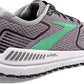 Tênis de corrida feminino Brooks Ariel '20, liga metálica/preto perolado/verde