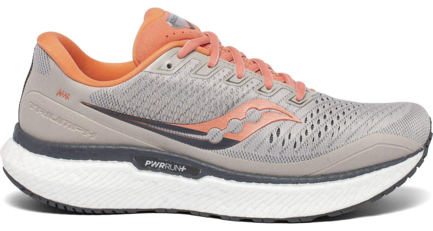 Tênis de corrida Saucony Triumph 18 feminino, cinza, tamanho 12 D, largo