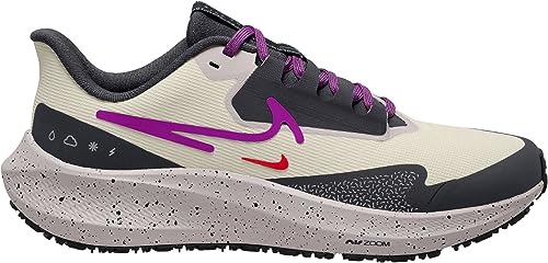 Tênis de corrida Nike Pegasus 39 Shield feminino Off-White/Bone, branco, tamanho 10,5 B, médio