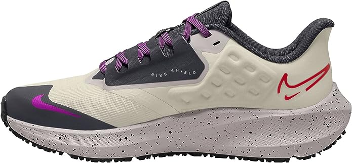 Tênis de corrida Nike Pegasus 39 Shield feminino Off-White/Bone, branco, tamanho 10,5 B, médio