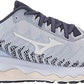 Tênis de corrida Mizuno Wave Sky 4 WAVEKNIT feminino Arctic Ice, cinza, tamanho 6,5 D Wide