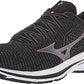 Tênis de corrida Mizuno Wave Inspire 18 feminino, preto, tamanho 7 B, médio