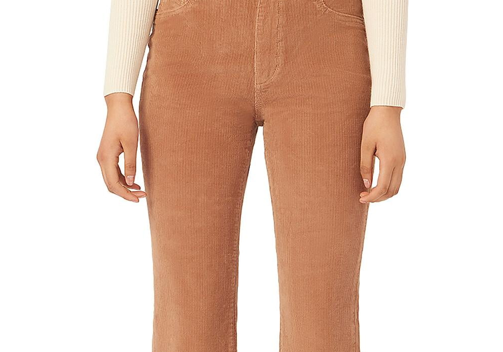 DL1961 Bridget Calça Jeans Bootcut de Cintura Alta Teddy Taupe Marrom