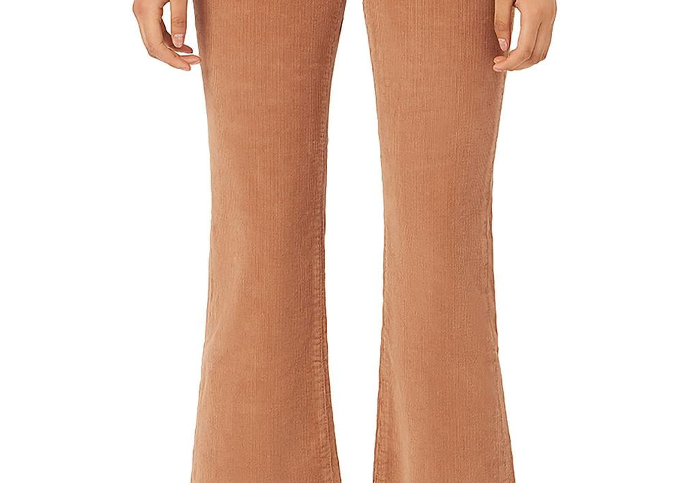 DL1961 Bridget Calça Jeans Bootcut de Cintura Alta Teddy Taupe Marrom