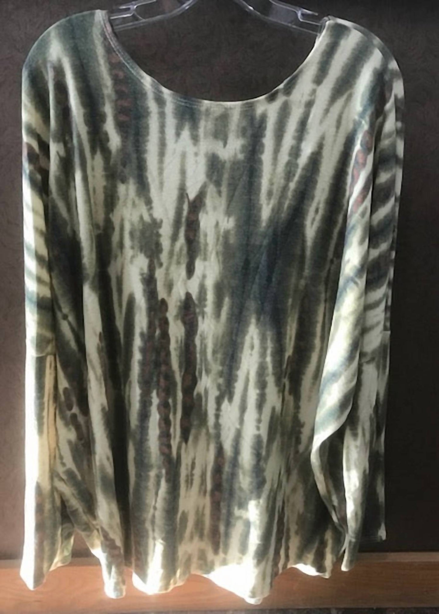 Blank - Women's Patterned Long Sleeve Top - Plus