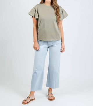 Nation Ltd - Women's Camille Ruffle Sleeve Top