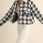 Mable - Gingham Plaid Jacket