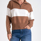 Elan - STRIPE CREWNECK SWEATER