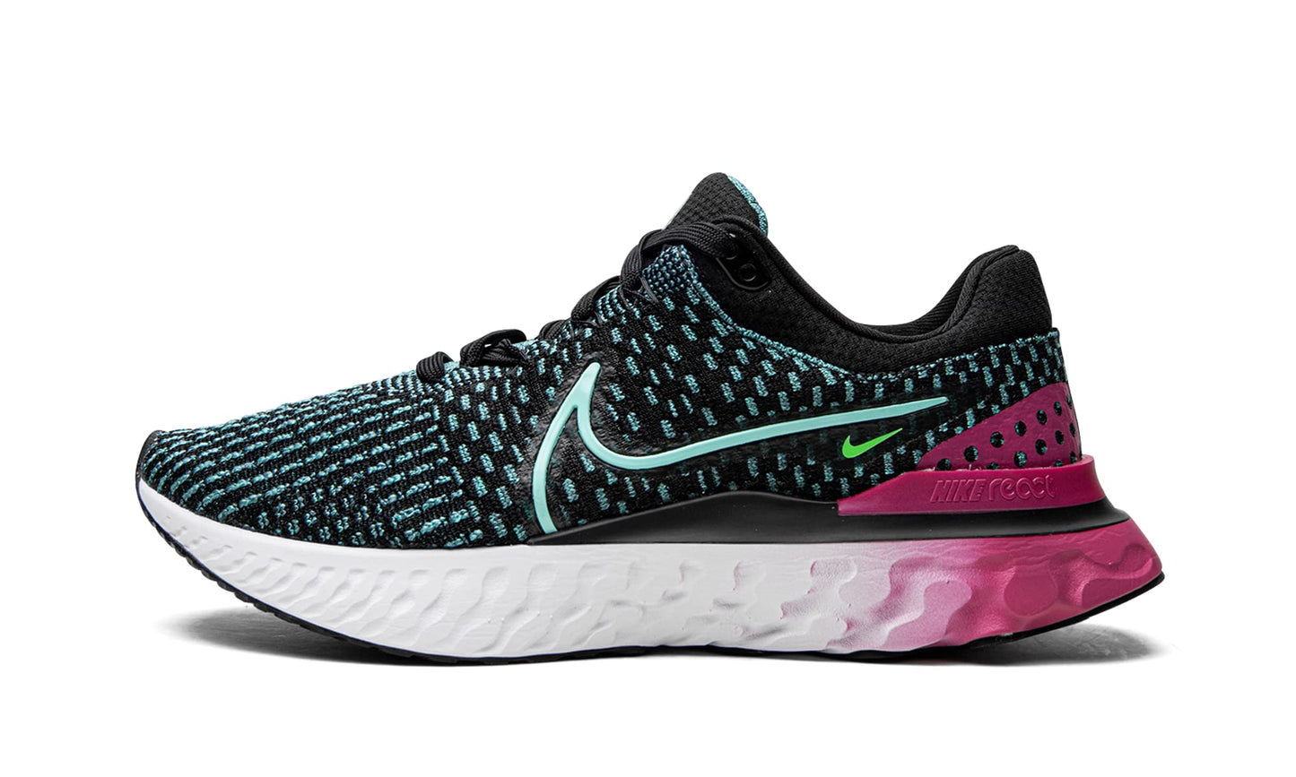Tênis de corrida Nike React Infinity Fk 3 feminino preto/turquesa
