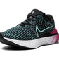 Tênis de corrida Nike React Infinity Fk 3 feminino preto/turquesa