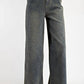 Easel - Women's Vintage Wash Wide Leg Jeans
