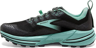 Tênis de trilha Brooks Cascadia 16 feminino, preto/ébano/yucca