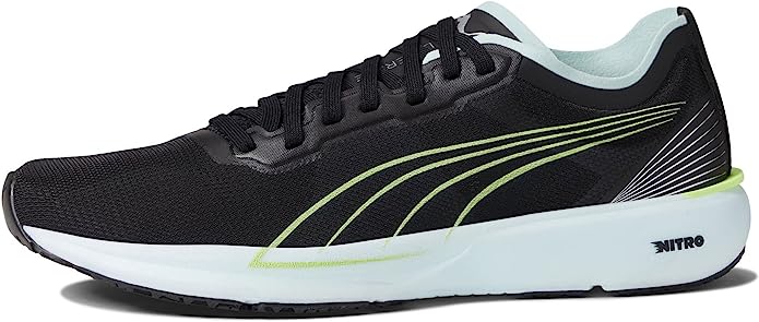 Tênis de corrida Puma Liberate Nitro feminino preto/azul