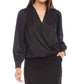 Karen Kane - Drape Front Satin Top