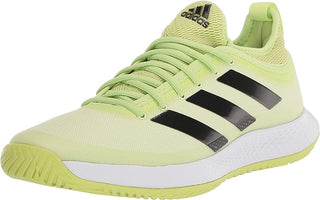 Tênis de tênis feminino Adidas Defiant Generation, verde limão/preto e amarelo