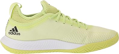 Tênis de tênis feminino Adidas Defiant Generation, verde limão/preto e amarelo