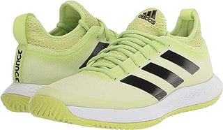 Tênis de tênis feminino Adidas Defiant Generation, verde limão/preto e amarelo