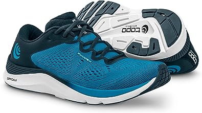 Tênis de corrida Topo FLI-Lyte 4 masculino, azul, tamanho 8,5 D, médio