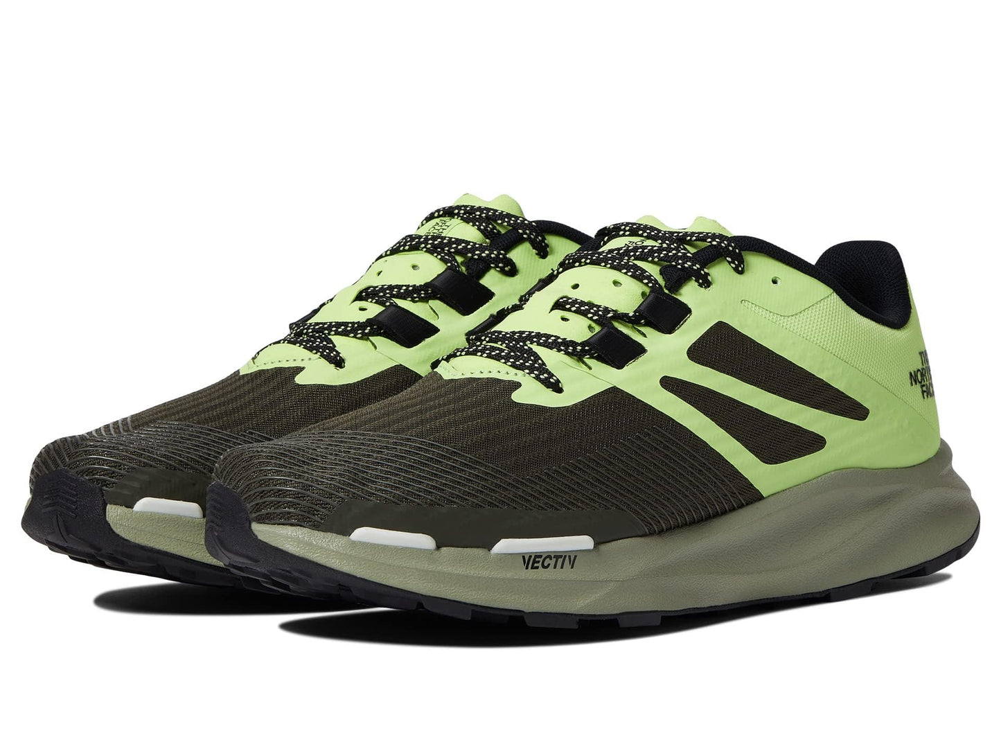 Tênis de trilha masculino The North Face Vectiv Eminus verde/preto tamanho 10,5 D médio