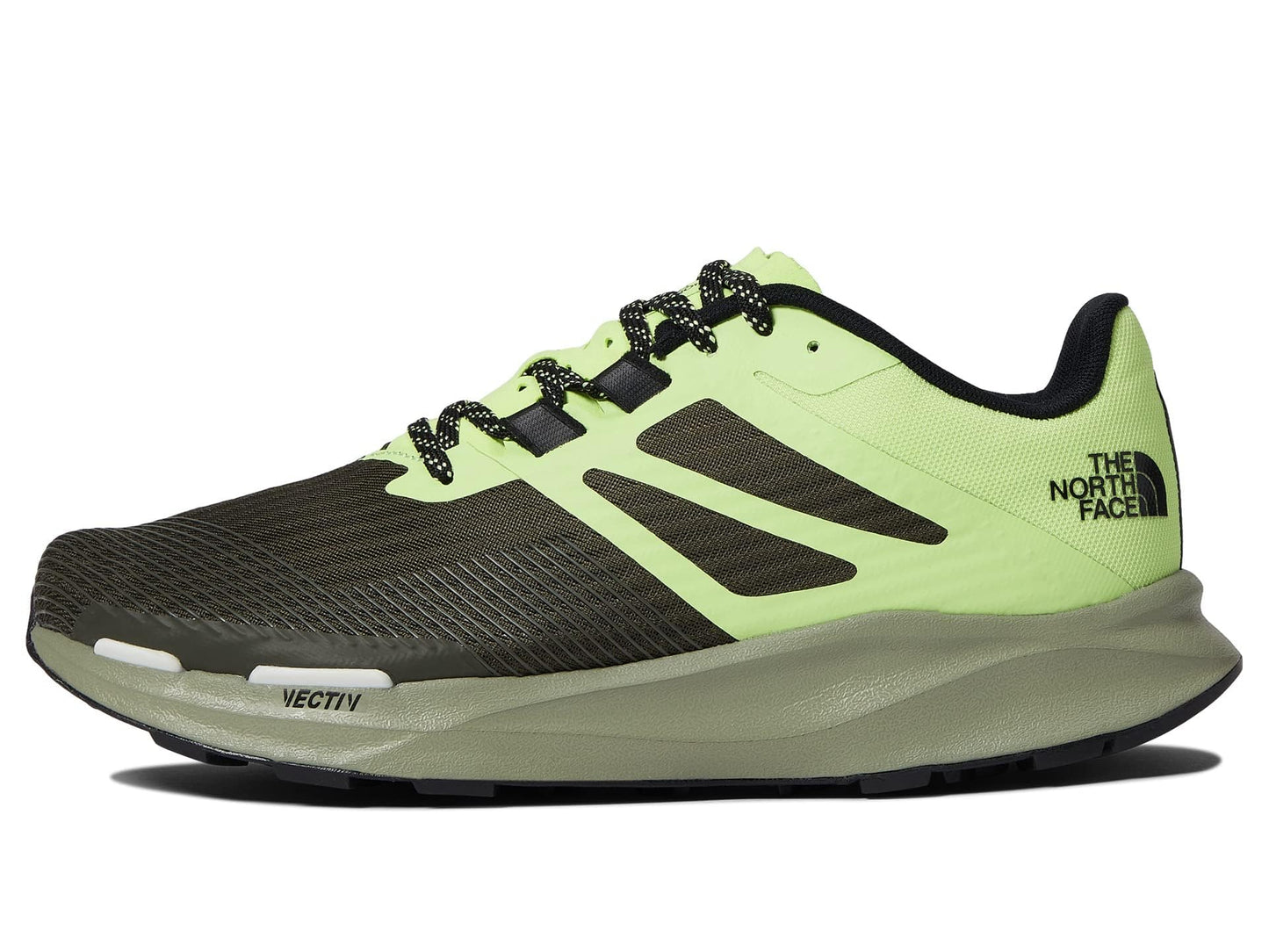 Tênis de trilha masculino The North Face Vectiv Eminus verde/preto tamanho 10,5 D médio