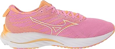 Tênis Mizuno Wave Rider 26 Run Feminino, Ciclâmen/Branco, Tamanho 7 B, Médio, EUA