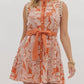 Entro - Embroidered Lace Trim Dress