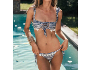 Soah - Top de biquíni feminino Hope com babados