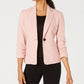 Kasper Ruched-Sleeve One-Button Blazer