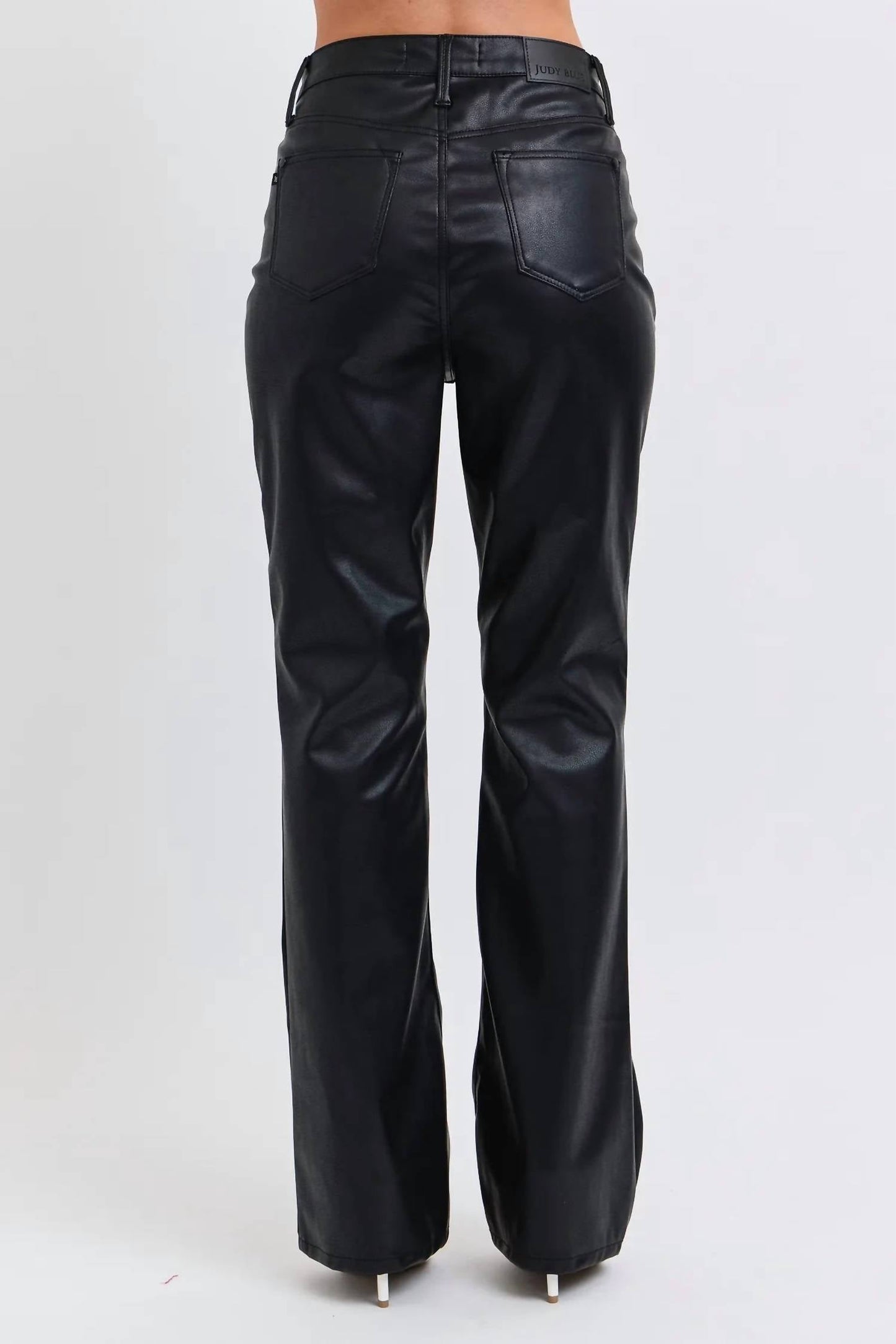 Judy Blue - High Waist Tummy Control Faux Leather Bootcut Jean