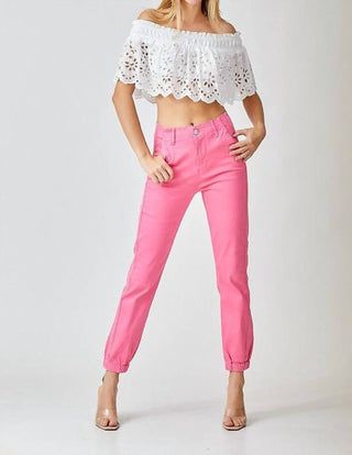 Risen - High Rise Jogger Jeans