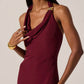 Astr - Alanna Halter Cowl Neck Dress