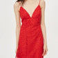 Topshop - Lace Embroidery Asymmetrical Cocktail Dress